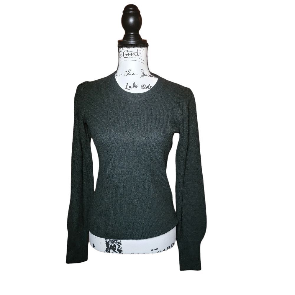 Madewell Women's Green Baybrook Pullover Sweater Long Sleeve Top AG584